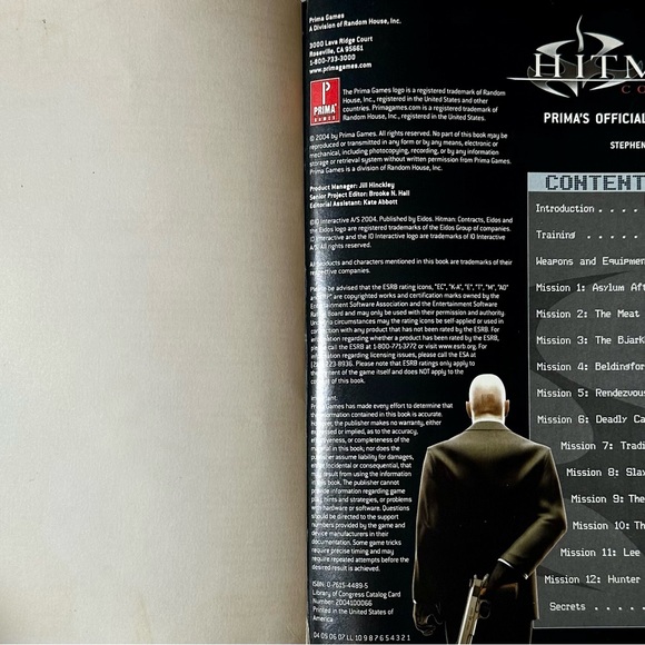 Hitman: Contracts Prima Official Strategy Guide Sony PS2 Xbox PC Eidos - Picture 3 of 4